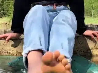 Hawt Blonde milf in foot Fetish tube scene